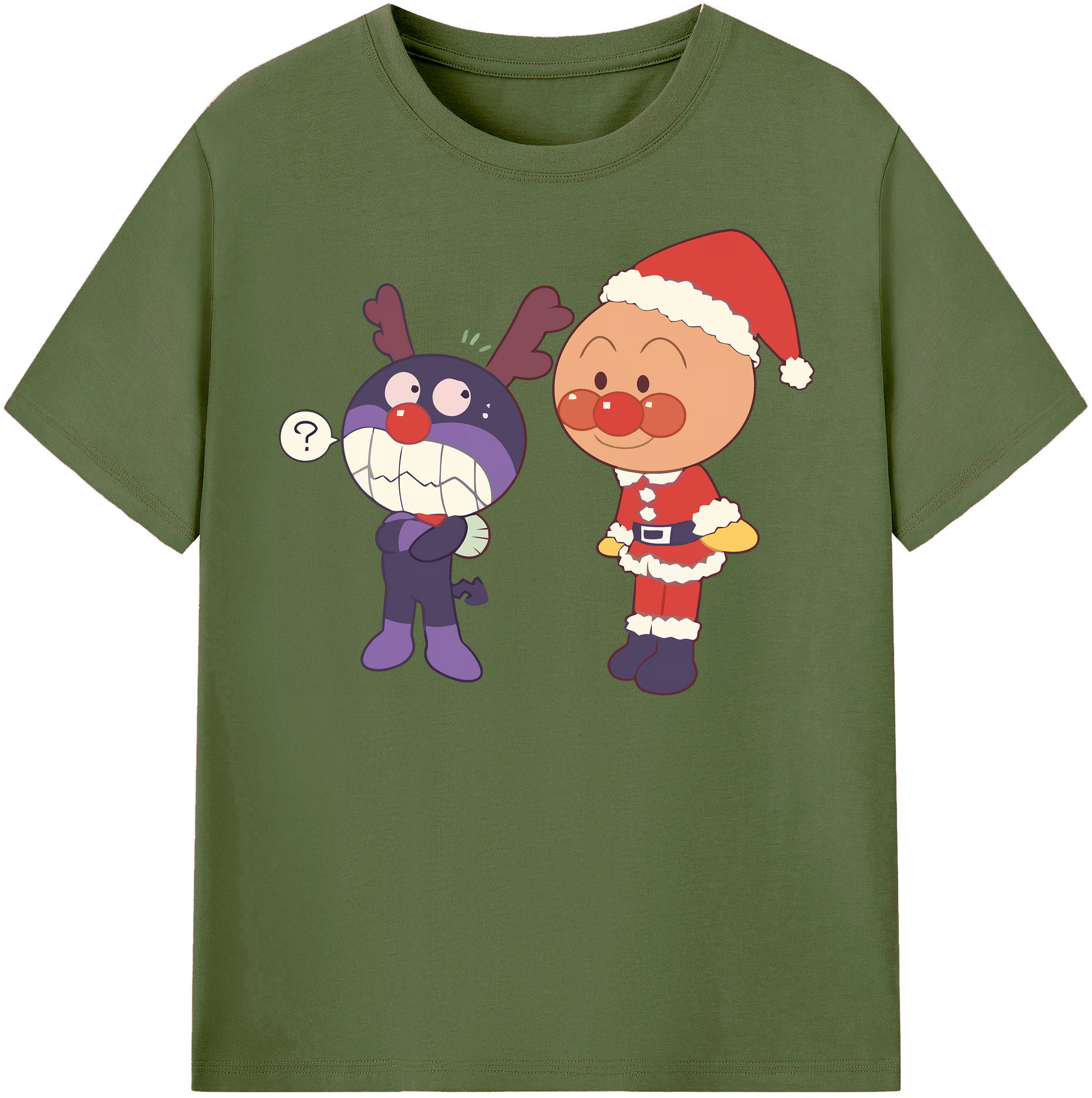 （画像用） アンパンマン Anpanman 綿100％半袖Tシャツ（フロントプリント）